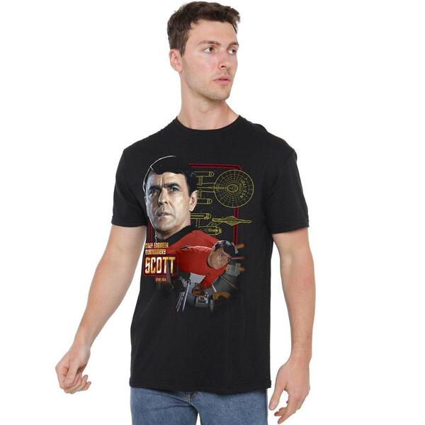 スター・トレック メンズ トップス プルオーバー Star Trek Star Trek Chief Engineer Scott Shirt Black 黒いこと