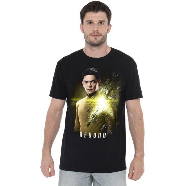 スター・トレック メンズ トップス プルオーバー Star Trek Star Trek Beyond Sulu Poster T Shirt Black 黒いこと