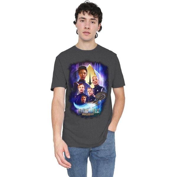 スター・トレック メンズ トップス プルオーバー Star Trek Star Trek Discoverys Finest-Shirt Charcoal 濃灰色