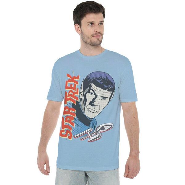 スター・トレック メンズ トップス プルオーバー ヴィンテージ Star Trek Star Trek Vintage Spock T Shirt Light Blue 青色