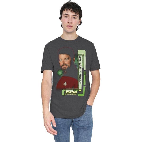 スター・トレック メンズ トップス プルオーバー Star Trek Star Trek Riker T-Shirt Charcoal 濃灰色