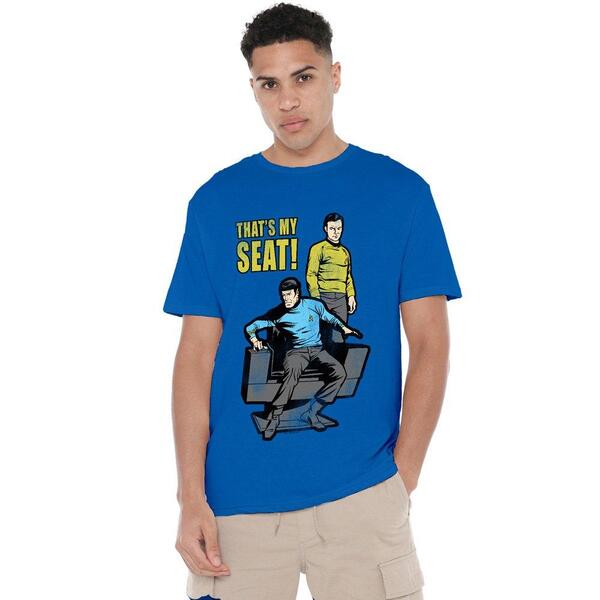 スター・トレック メンズ トップス プルオーバー Star Trek Star Trek My Seat Shirt Royal Blue 青色