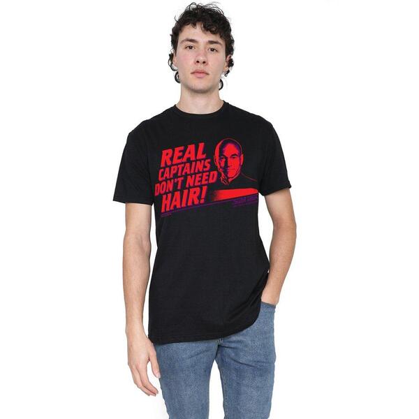 スター・トレック メンズ トップス プルオーバー 旗がしら Star Trek Star Trek Real Captain T Shirt Black 黒いこと
