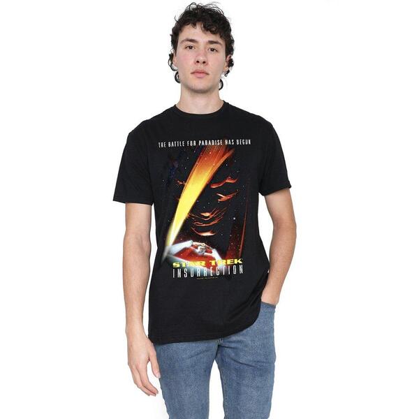 スター・トレック メンズ トップス プルオーバー Star Trek Star Trek Insurrection(Movie) T Shirt Black 黒いこと