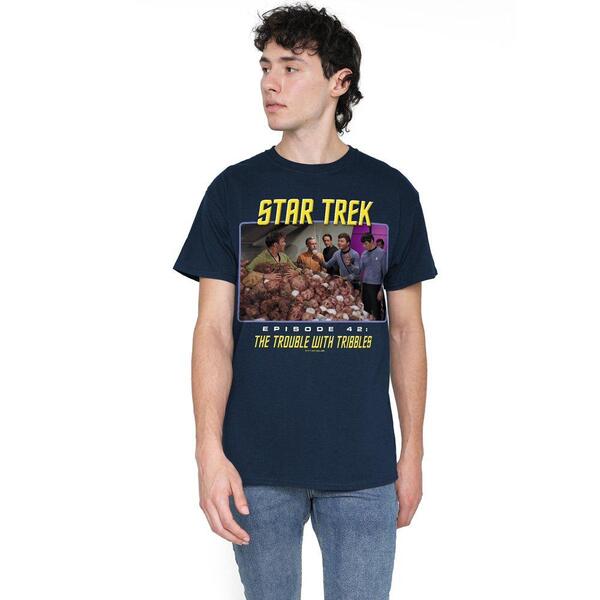 スター・トレック メンズ トップス プルオーバー Star Trek St:Original The Trouble With Tribbles T Shirt Navy 米国海軍