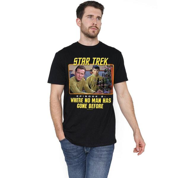 スター・トレック メンズ トップス プルオーバー Star Trek Star Trek Episode 2 T Shirt Black 黒いこと