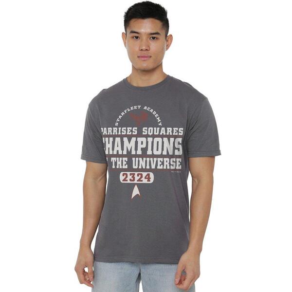 スター・トレック メンズ トップス プルオーバー Star Trek Star Trek Champions T Shirt Charcoal 濃灰色