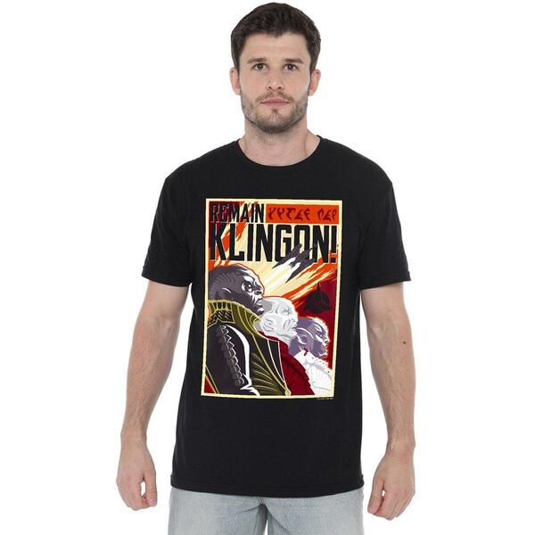 スター・トレック メンズ アウター 上衣・上衣 プルオーバー Star Trek Star Trek Discovery Remain Klingson Poster T Shirt Black 黒いこと