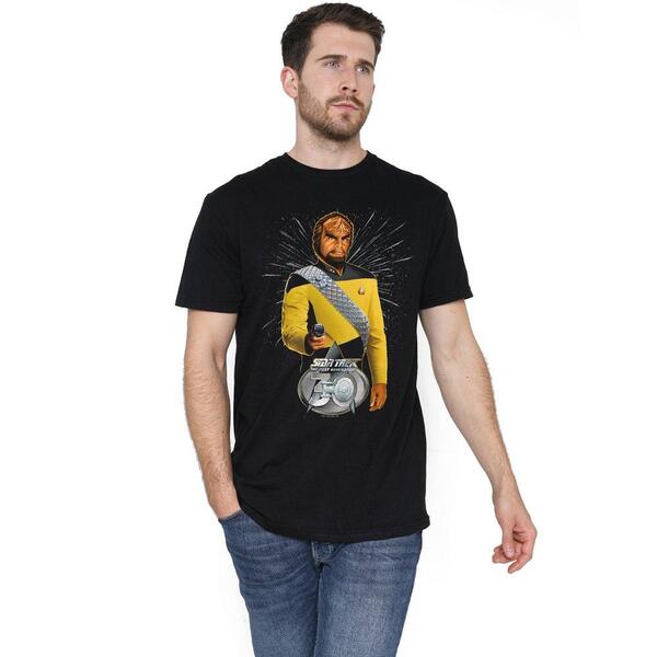 スター・トレック メンズ トップス プルオーバー Star Trek Star Trek Worf 30 T Shirt Black 黒いこと