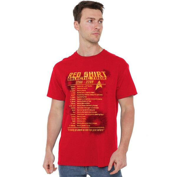 スター・トレック メンズ トップス プルオーバー Star Trek Star Trek Red Shirtour T Shirt Red 赤いこと