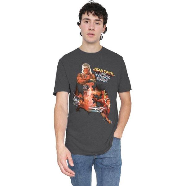 スター・トレック メンズ トップス プルオーバー Star Trek Star Trek Wrath Of Khan(Movie) T-Shirt Charcoal Grey 薄墨色