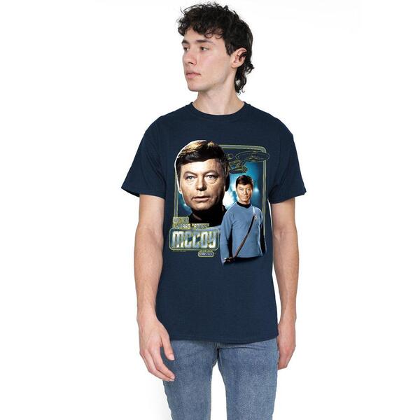 スター・トレック メンズ トップス プルオーバー Star Trek Star Trek Doctor Mccoy T Shirt Navy 米国海軍