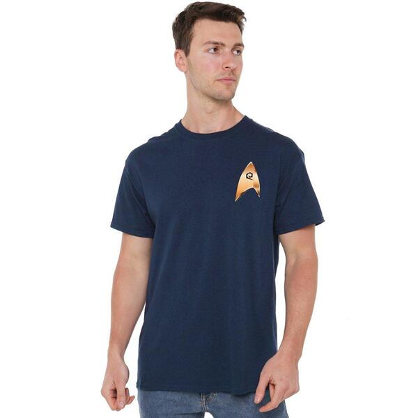 スター・トレック メンズ トップス プルオーバー Star Trek Star Trek Discovery Operations Badge T Shirt Navy 米国海軍