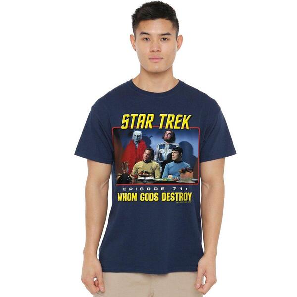 スター・トレック メンズ トップス プルオーバー Star Trek Star Trek Episode 71 T Shirt Navy 米国海軍