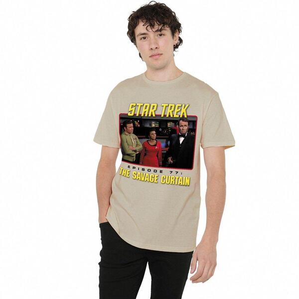スター・トレック メンズ トップス プルオーバー Star Trek Star Trek The Savage Curtain T Shirt Sand Yellow 黄色