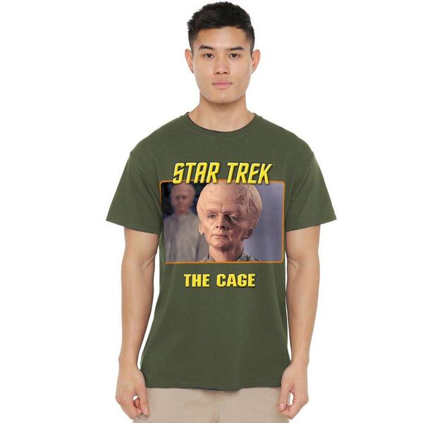 スター・トレック メンズ トップス プルオーバー Star Trek St Original The Cage T Shirt Military Green 緑であること