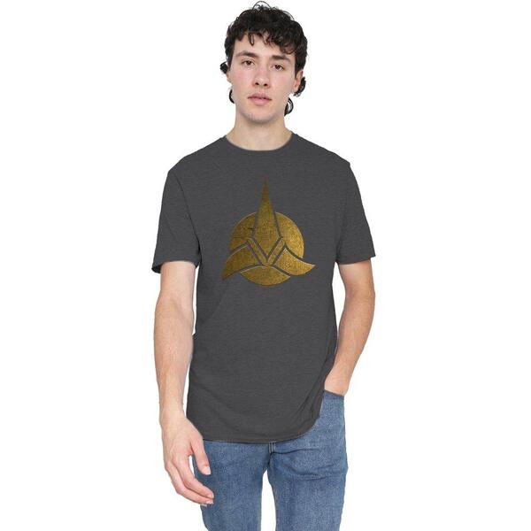 スター・トレック メンズ トップス プルオーバー Star Trek Star Trek Discovery Triquentra T-Shirt Charcoal 濃灰色