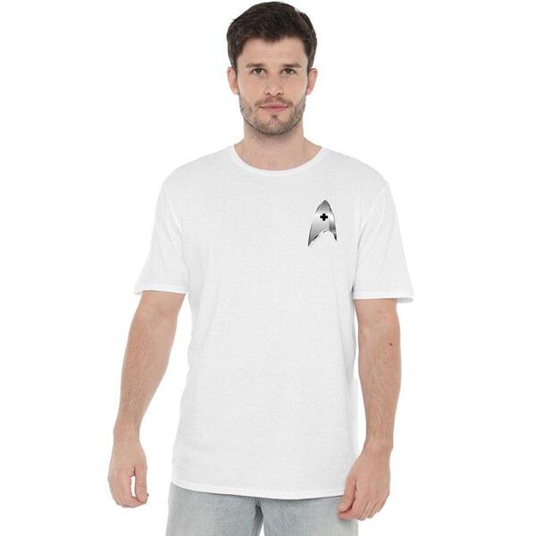 スター・トレック メンズ トップス プルオーバー Star Trek Star Trek Discovery Medical Badge T Shirt White 白いこと