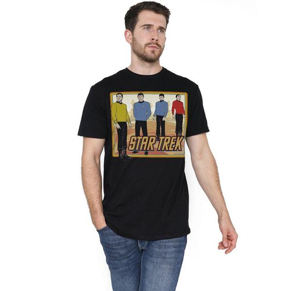 スター・トレック メンズ アウター 編み物・スウェーター プルオーバー Star Trek Star Trek Classic T Shirt Black 黒いこと