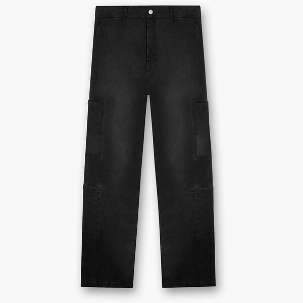リプレゼント メンズ ボトムス 心地よいズボン下 Represent Men\u0027s Tailored Cargo Trousers Jet Black 黒いこと