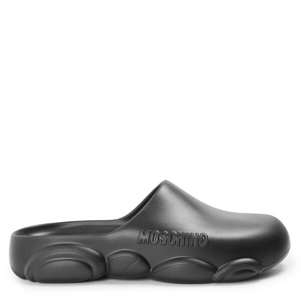モスキーノ メンズ シューズ サンダル Moschino Men\u0027slider Slippers Black 黒いこと