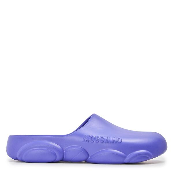 モスキーノ メンズ シューズ サンダル Moschino Men\u0027slider Slippers Purple パープル