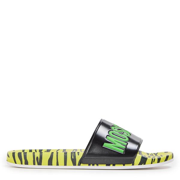 モスキーノ メンズ シューズ サンダル Moschino Men\u0027slider Slippers Black 黒いこと