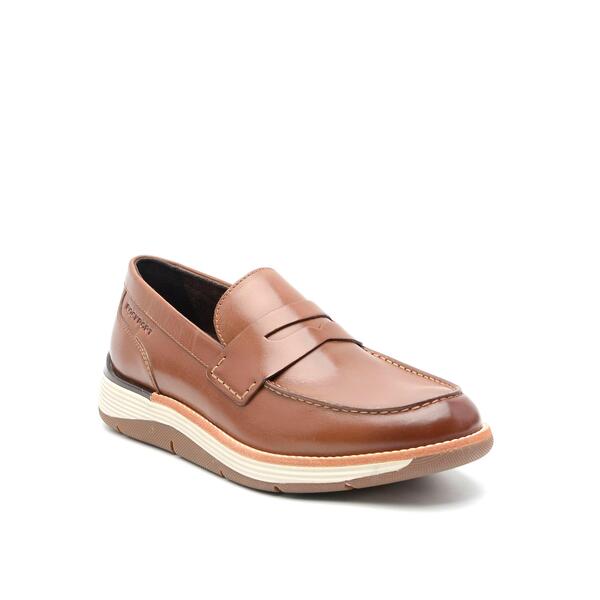 鍵を掛ける界面 メンズ シューズ 置き目毛皮 Rockport Men\u0027s Liam Loafers Tan タン