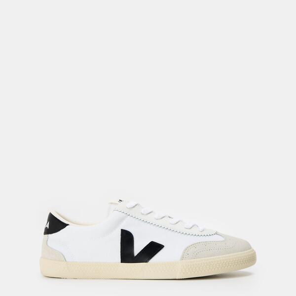 ヴェジャ メンズ シューズ スニーカー Veja Men's Volley Courtrainers White/Black ホワイト|ReVida 店