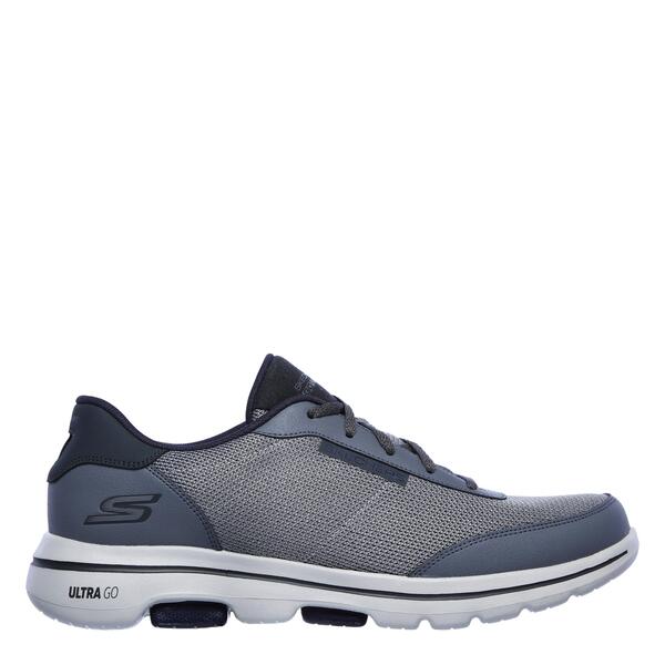 スケッチャーズ メンズ シューズ スニーカー Skechers Men\u0027slip On Trainers Grey/Navy 薄墨色