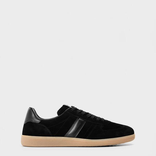 トム・フォード メンズ シューズ スニーカー Tom Ford Men's Low-Top Trainers Black/Amber ブラック|ReVida 店