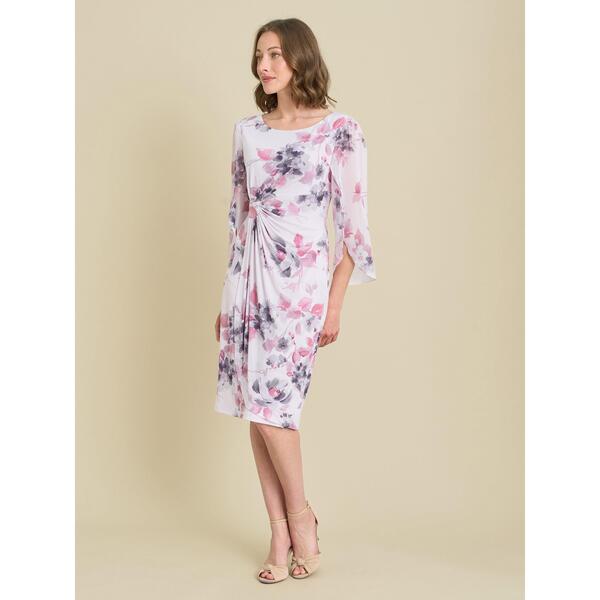 ジーナバッコーニ レディース トップス 衣装 御花柄 刷り上げる 御花 Gina Bacconi Harmony Floral Print Dress Pink サクラ色