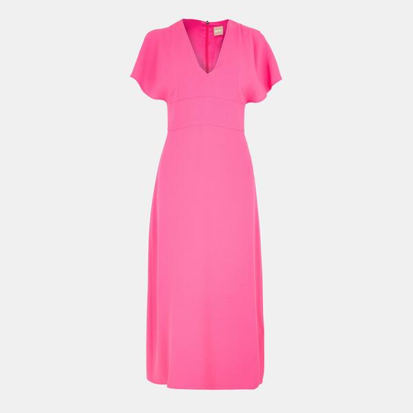 主任者 レディース トップス ワンピースリムフィット Boss Women\u0027s Dawinga Slim Fit Long Length Dress Medium Pink サクラ色