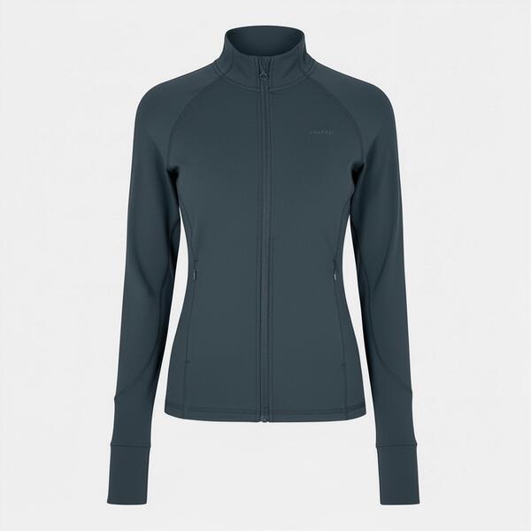 ユーエスエープロ レディース アウター 上衣・上衣 か細い填まる USA Pro Women\u0027s Core Fitness Long Sleeve Slim Fit Performance Training Jacket Charcoal 濃灰色