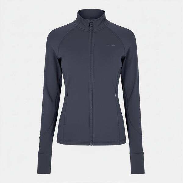 ユーエスエープロ レディース アウター 上衣・上衣 か細い填まる USA Pro Women\u0027s Core Fitness Long Sleeve Slim Fit Performance Training Jacket Navy 米国海軍