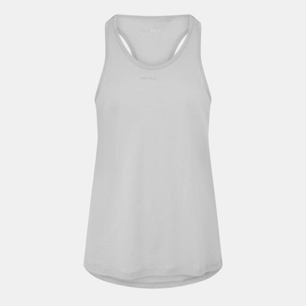 ユーエスエープロ レディース トップス 貯蔵タンクいの一番 USA Pro Classic Racer Back Sports Tank Womens Grey Marl 薄墨色
