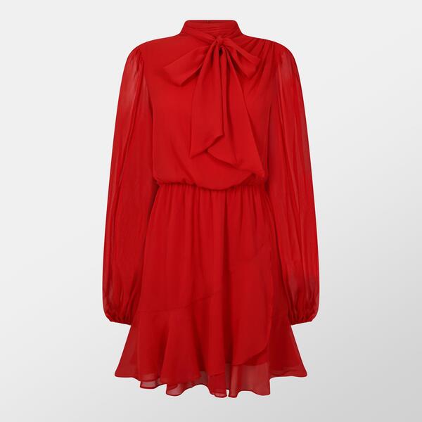 テッドベーカー レディース トップス 衣装 Ted Baker Women\u0027s Zebrina Neck Tie Shift Dress Red 赤いこと
