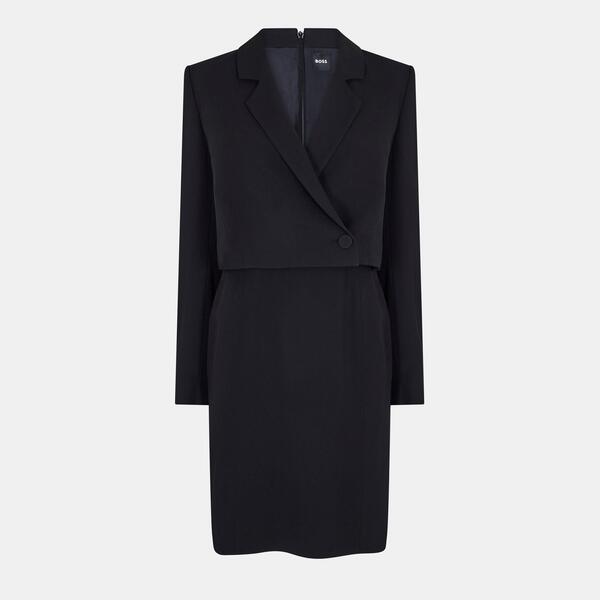 ボス レディース トップス ワンピース Boss Women's Dajoana Gsu Shift Dress Black ブラック|ReVida 店