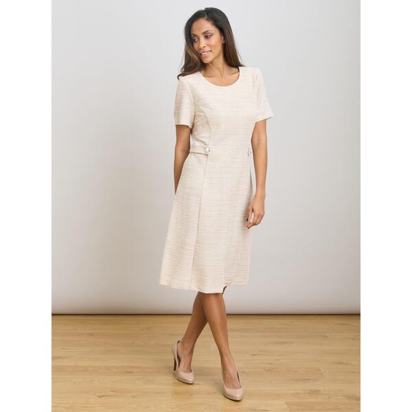 ジーナバッコーニ レディース トップス 衣装 A 生産ライン Gina Bacconi Nara Boucle A Line Dress Pink サクラ色