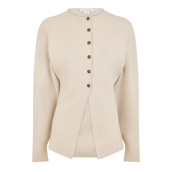 好ましいアメリカン レディース アウター ジレー Good American Women\u0027sleeve Cardigan Lightaupe トープ