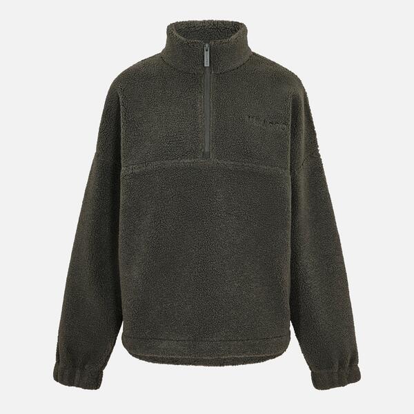 ユーエスエープロ レディース アウター パーカー・スウェット ハーフジップ フリース USA Pro Borg Quarter Zip Fleece Womens Muted Khaki カーキ