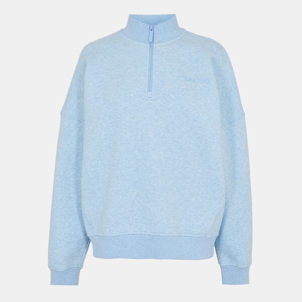 ユーエスエープロ レディース アウター パーカー・スウェット ハーフジップ USA Pro Quarter Zip Top Womens Blue Marl マール
