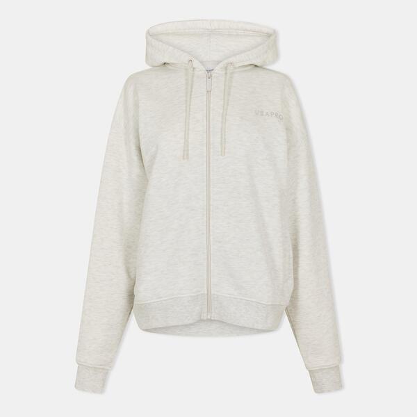 ユーエスエープロ レディース アウター パーカー・スウェット USA Proversized Hoodie Womens Ice Grey Marl 薄墨色