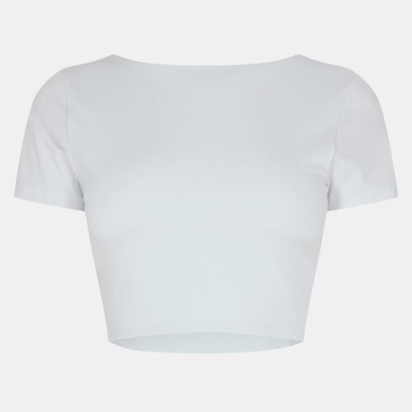 御姉さん 帝国 レディース トップス プルオーバー 後ろ側食い違い Missy Empire Premium Sculpt Backless Crop Top Womens White 白いこと