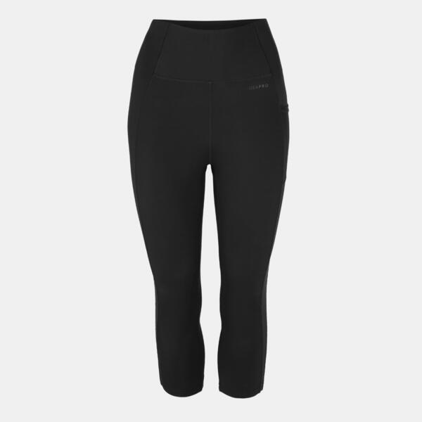 ユーエスエープロ レディース ボトムス レギンス クロップド 旗がしら USA Pro USA Pro High Rise Capri Cropped Leggings Ladies Charcoal 濃灰色