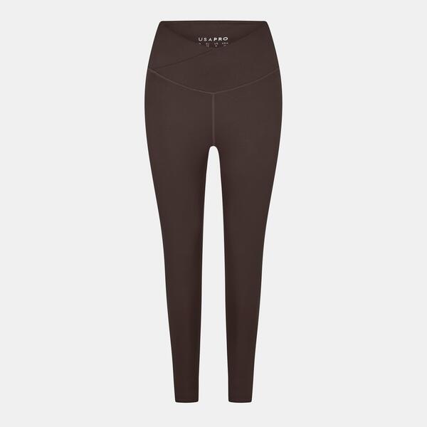 ユーエスエープロ レディース ボトムス レギンス USA Pro Wrap Legging Womens Espresso