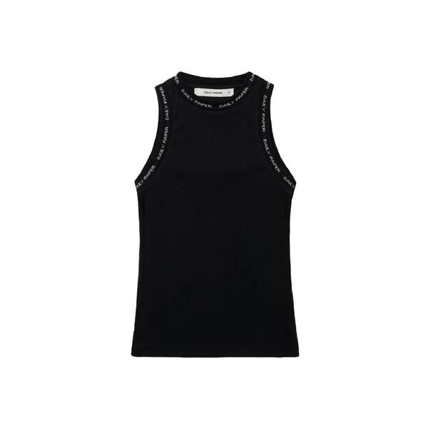 デイリー調査報告 レディース トップス 貯蔵タンクいの一番 Daily Paperib Tank Top Black 黒いこと