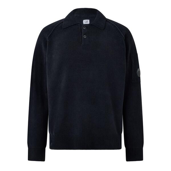 シーピーカンパニー メンズ トップス ポロシャツ CP Company CP Chenille Polo Sn64 Total Ecl 888|ReVida 店