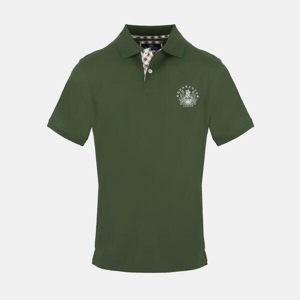 アクアスキュータム メンズ トップス ポロシャツ Aquascutum Polo Sn99 Military Green グリーン|ReVida 店