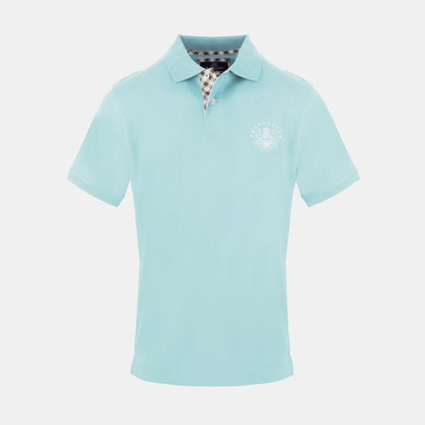 アクアスキュータム メンズ トップス ポロシャツ Aquascutum Polo Sn99 Sky blue スカイブルー|ReVida 店